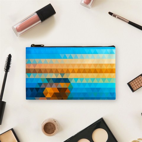 Mosaic  Cosmetic Bag (Small) from ArtsNow.com Front