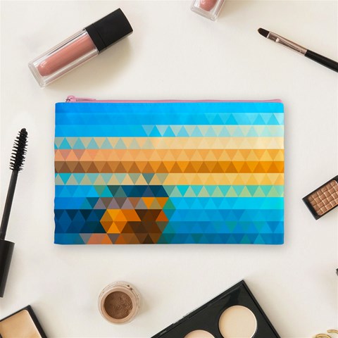 Mosaic  Cosmetic Bag (Medium) from ArtsNow.com Front