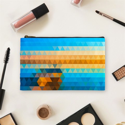 Mosaic  Cosmetic Bag (Medium) from ArtsNow.com Front