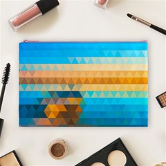 Mosaic  Cosmetic Bag (Large) from ArtsNow.com Front