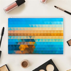 Mosaic  Cosmetic Bag (Large) from ArtsNow.com Front