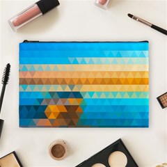 Mosaic  Cosmetic Bag (Large) from ArtsNow.com Front
