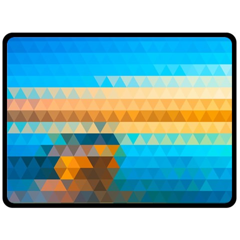 Mosaic  Fleece Blanket (Large)  from ArtsNow.com 80 x60  Blanket Front