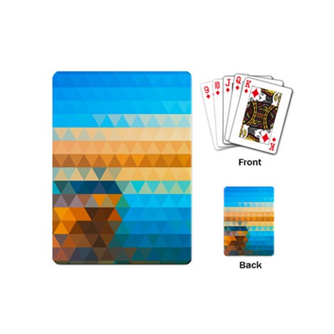 Mosaic  Playing Cards Single Design (Mini) from ArtsNow.com Back