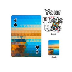 Mosaic  Playing Cards 54 Designs (Mini) from ArtsNow.com Front - Spade4