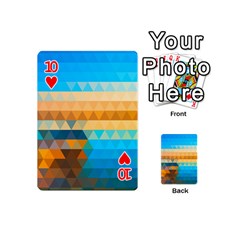 Mosaic  Playing Cards 54 Designs (Mini) from ArtsNow.com Front - Heart10