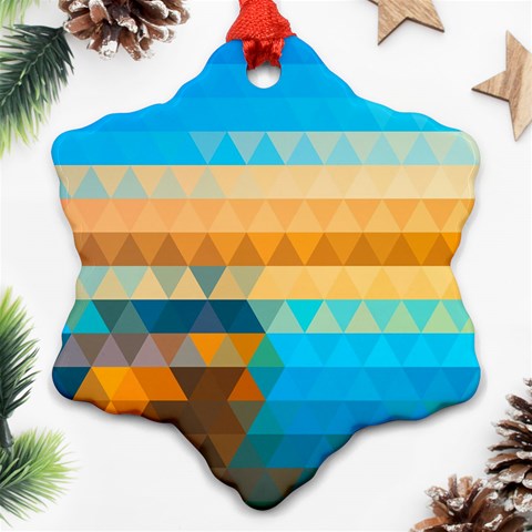 Mosaic  Ornament (Snowflake) from ArtsNow.com Front