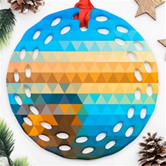 Mosaic  Round Filigree Ornament (Two Sides) from ArtsNow.com Back