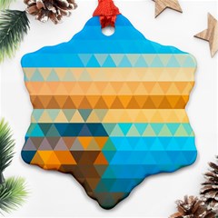Mosaic  Snowflake Ornament (Two Sides) from ArtsNow.com Back
