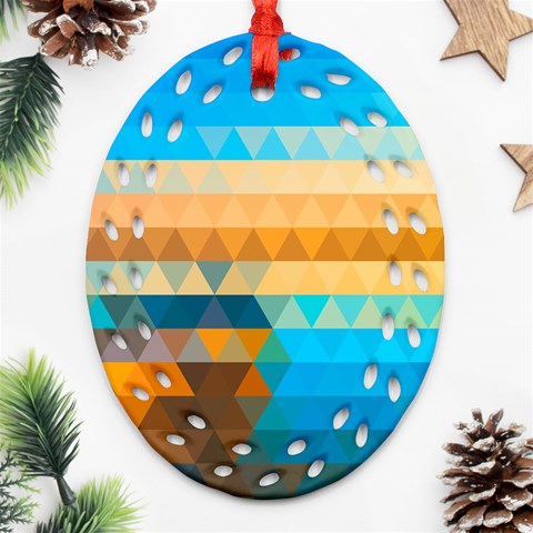 Mosaic  Ornament (Oval Filigree) from ArtsNow.com Front