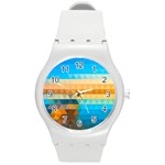 Mosaic  Round Plastic Sport Watch (M)