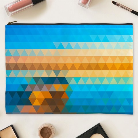 Mosaic  Cosmetic Bag (XXXL) from ArtsNow.com Front