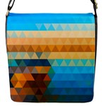 Mosaic  Flap Closure Messenger Bag (S)