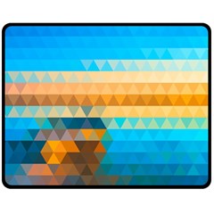 Mosaic  Double Sided Fleece Blanket (Medium)  from ArtsNow.com 58.8 x47.4  Blanket Back