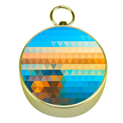 Mosaic  Gold Compasses from ArtsNow.com Front