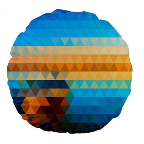Mosaic  Large 18  Premium Flano Round Cushions from ArtsNow.com Front