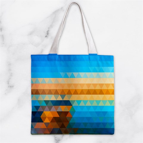 Mosaic  Zipper Grocery Tote Bag from ArtsNow.com Front