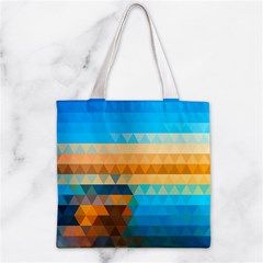 Mosaic  Zipper Grocery Tote Bag from ArtsNow.com Back