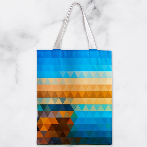 Mosaic  Zipper Classic Tote Bag from ArtsNow.com Front