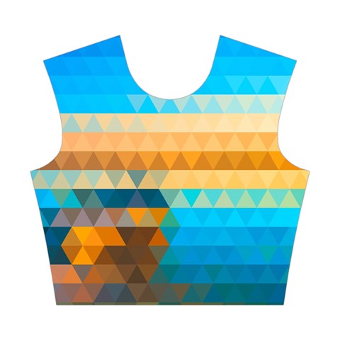 Mosaic  Cotton Crop Top from ArtsNow.com Front