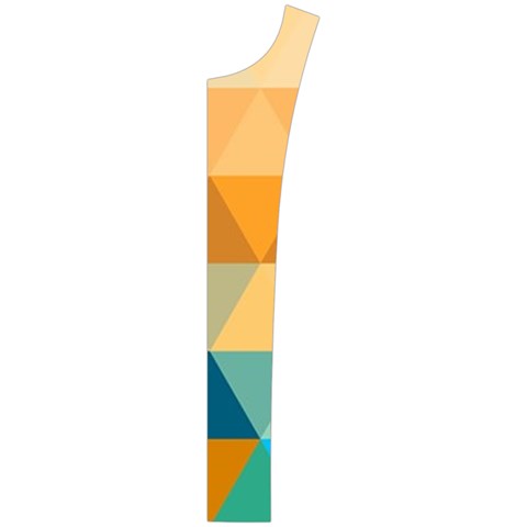 Mosaic  Women s Button Up Vest from ArtsNow.com Button Placket Right