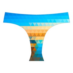 Mosaic  Cross Back Hipster Bikini Set from ArtsNow.com Front Under