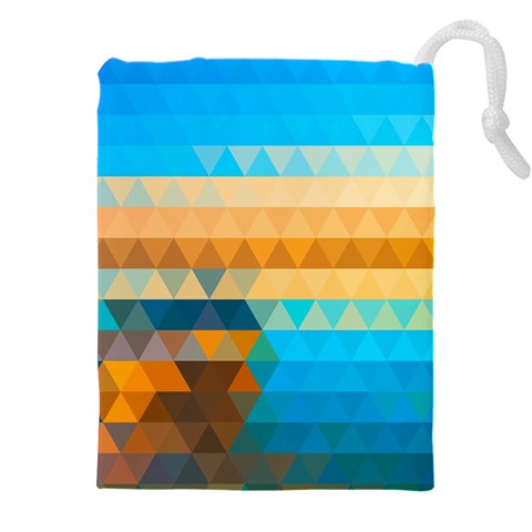 Mosaic  Drawstring Pouch (5XL) from ArtsNow.com Front