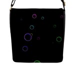 Bubble in dark Flap Closure Messenger Bag (L)