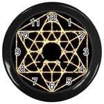 Sacred Geometry: Metatron Wall Clock (Black)