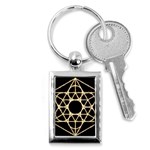 Sacred Geometry: Metatron Key Chain (Rectangle)