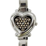 Sacred Geometry: Metatron Heart Italian Charm Watch