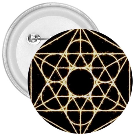 Sacred Geometry: Metatron 3  Button from ArtsNow.com Front