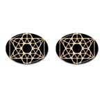 Sacred Geometry: Metatron Cufflinks (Oval)