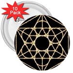 Sacred Geometry: Metatron 3  Button (10 pack)