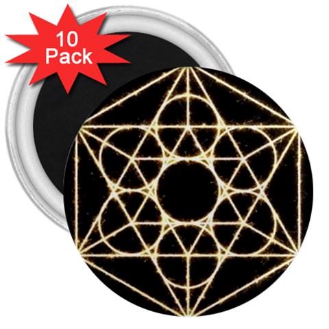Sacred Geometry: Metatron 3  Magnet (10 pack) from ArtsNow.com Front