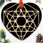 Sacred Geometry: Metatron Heart Ornament (Two Sides)