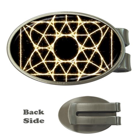 Sacred Geometry: Metatron Money Clip (Oval) from ArtsNow.com Front