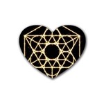 Sacred Geometry: Metatron Rubber Heart Coaster (4 pack)