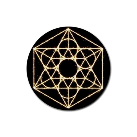 Sacred Geometry: Metatron Rubber Coaster (Round) from ArtsNow.com Front