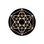 Sacred Geometry: Metatron Rubber Round Coaster (4 pack)