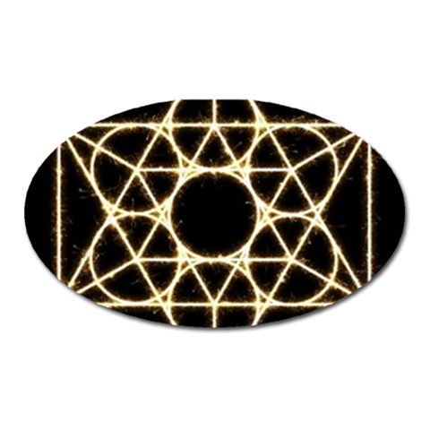Sacred Geometry: Metatron Magnet (Oval) from ArtsNow.com Front