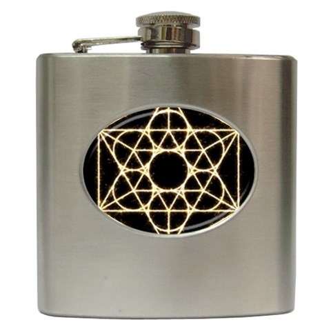 Sacred Geometry: Metatron Hip Flask (6 oz) from ArtsNow.com Front
