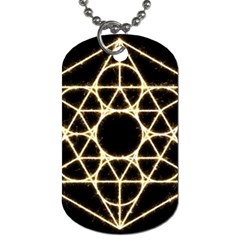 Sacred Geometry: Metatron Dog Tag (Two Sides) from ArtsNow.com Back