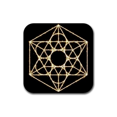 Sacred Geometry: Metatron Rubber Coaster (Square) from ArtsNow.com Front