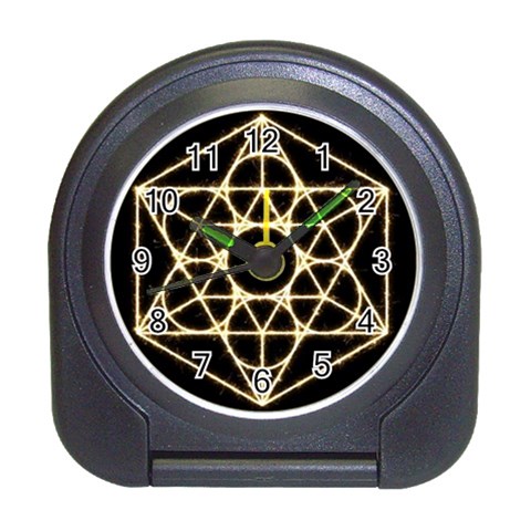 Sacred Geometry: Metatron Travel Alarm Clock from ArtsNow.com Front