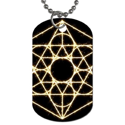 Sacred Geometry: Metatron Dog Tag (One Side) from ArtsNow.com Front