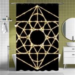 Sacred Geometry: Metatron Shower Curtain 48  x 72  (Small)