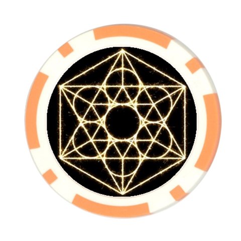 Sacred Geometry: Metatron Poker Chip Card Guard from ArtsNow.com Front