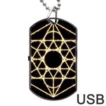 Sacred Geometry: Metatron Dog Tag USB Flash (One Side)