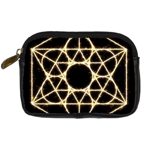Sacred Geometry: Metatron Digital Camera Leather Case from ArtsNow.com Front